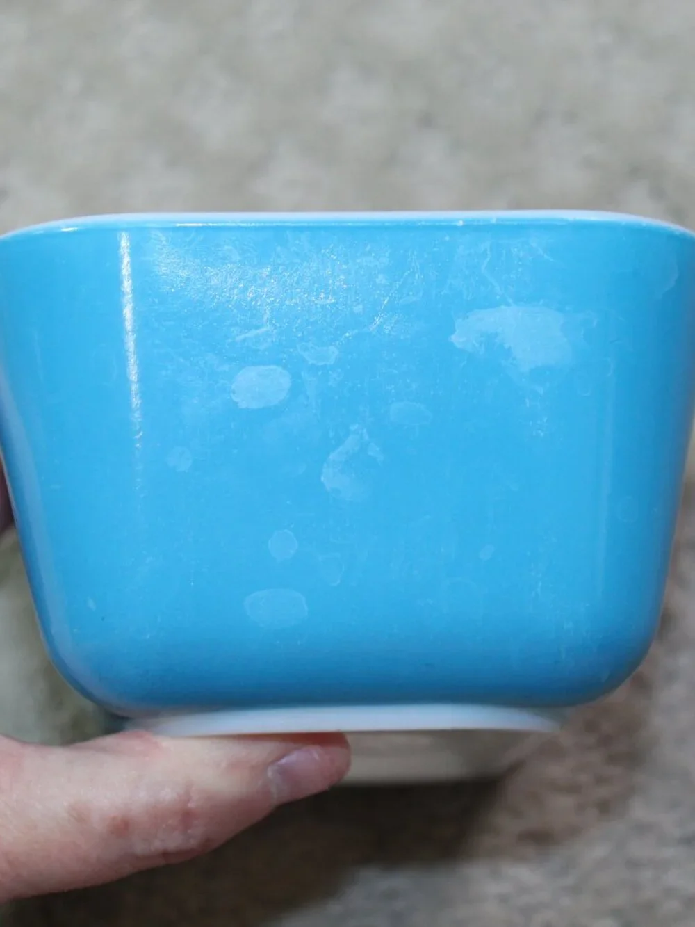 Pyrex Fridgie Refrigerator Dish Primary 6 pc Set Red 501 Blue 502 Vintage Lids